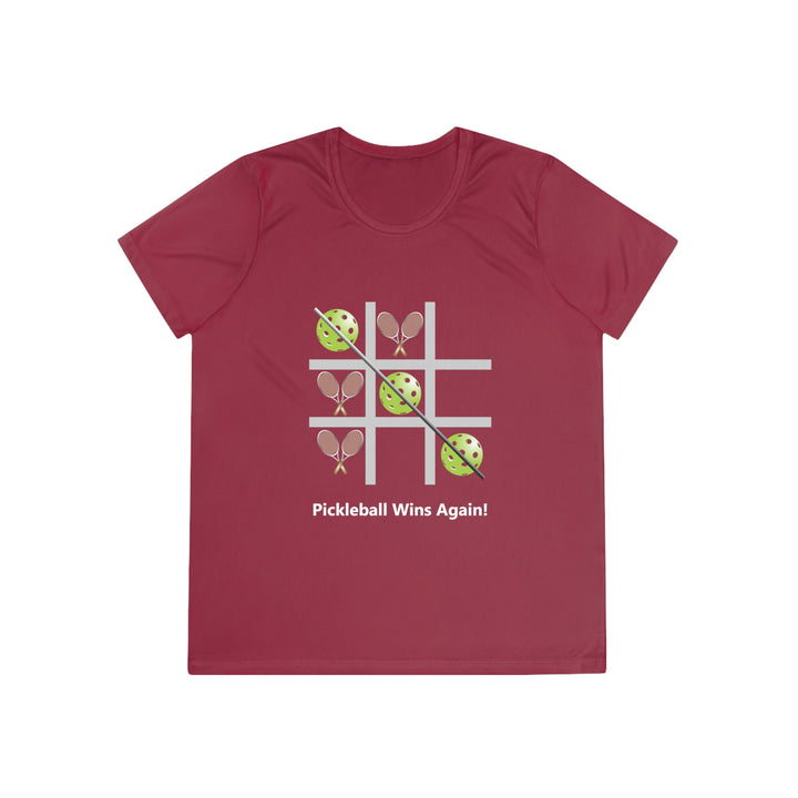 Pickleball Tic Tac Toe Tennis Women's Moisture-Wicking T-Shirt - Great Pickleball Stuff