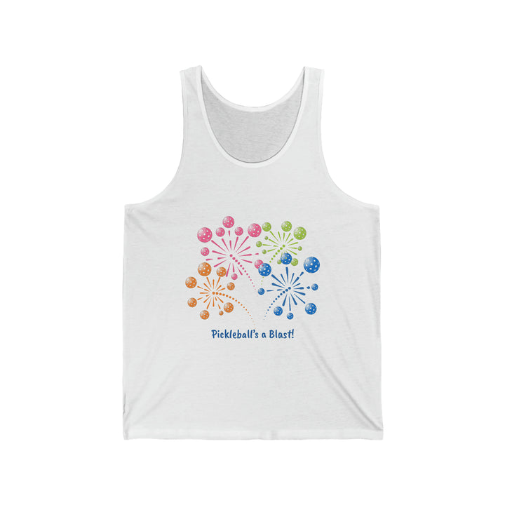 Pickleball's a Blast Unisex Cotton Tank - Great Pickleball Stuff