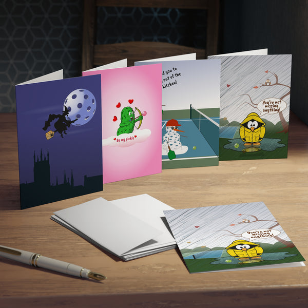 Pickleball Greeting Card Assortment #1 (5-Pack)