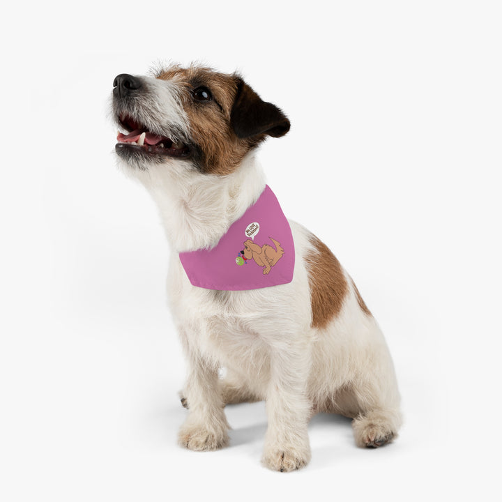 We Love Pickleball Pet Bandana with Collar (Pink)-Great Pickleball Stuff