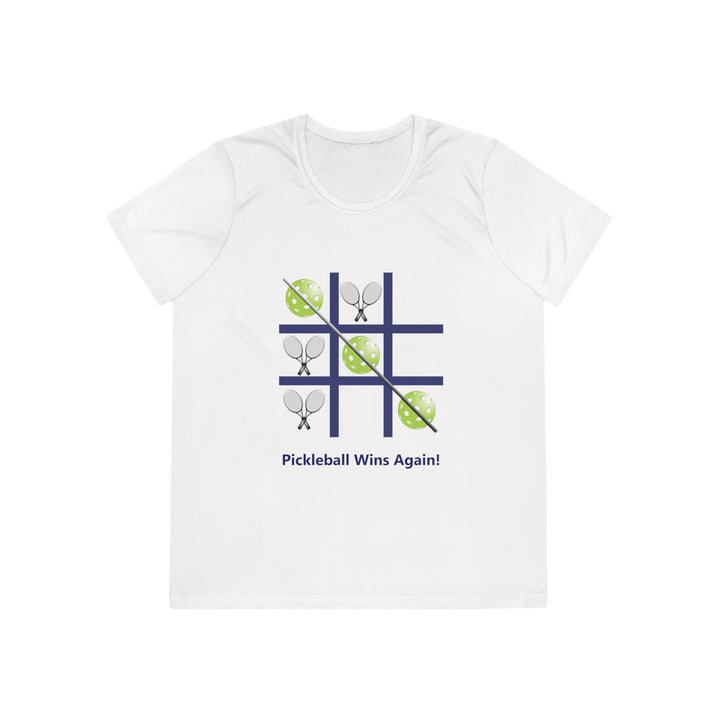 Pickleball Tic Tac Toe Tennis Women's Moisture-Wicking T-Shirt - Great Pickleball Stuff