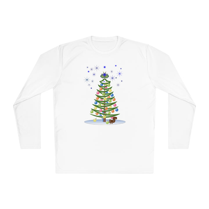 Pickleball Christmas Tree Unisex Moisture-Wicking Long Sleeve Tee - Great Pickleball Stuff