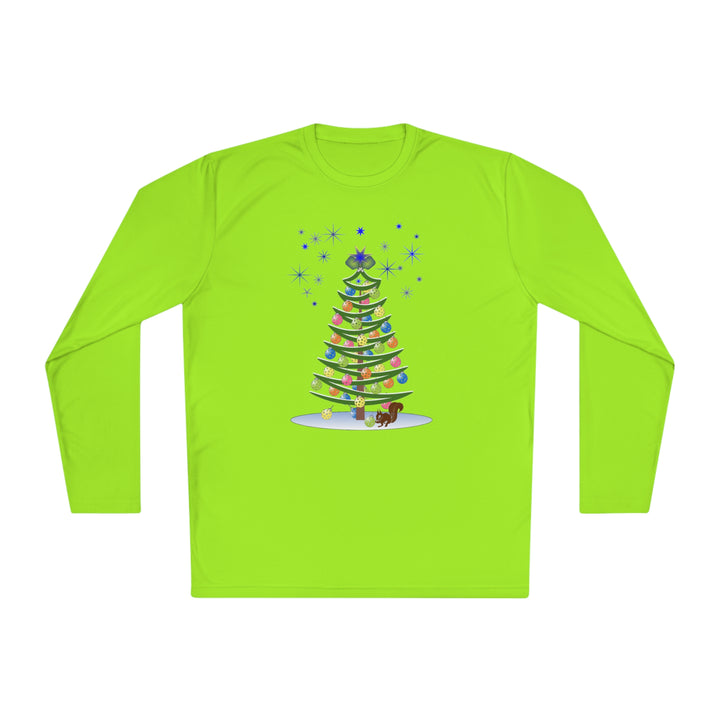 Pickleball Christmas Tree Unisex Moisture-Wicking Long Sleeve Tee - Great Pickleball Stuff