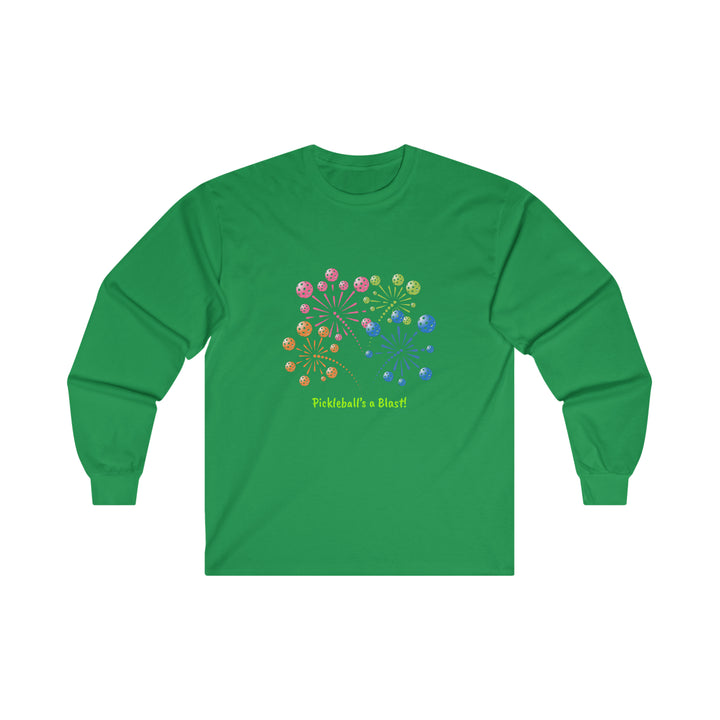 Pickleball's a Blast Ultra Cotton Long Sleeve Tee - Great Pickleball Stuff