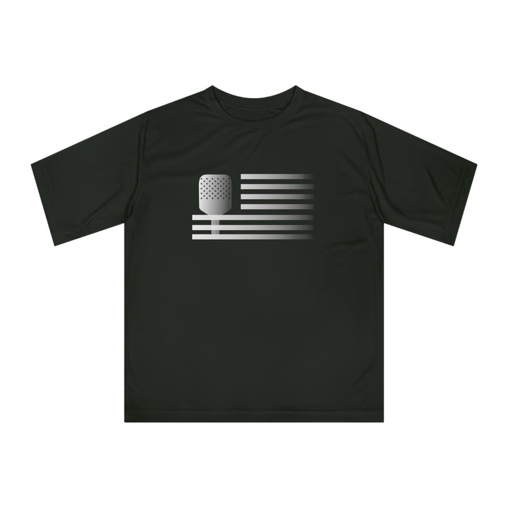 Paddle Flag Unisex Moisture-Wicking T-Shirt - Great Pickleball Stuff