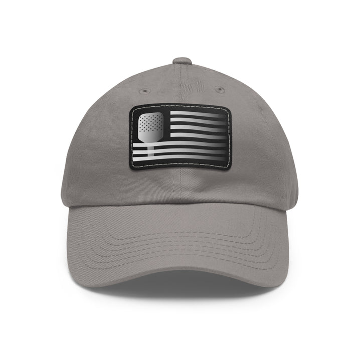 Paddle Flag Pickleball Cap with Leather Patch - Great Pickleball Stuff