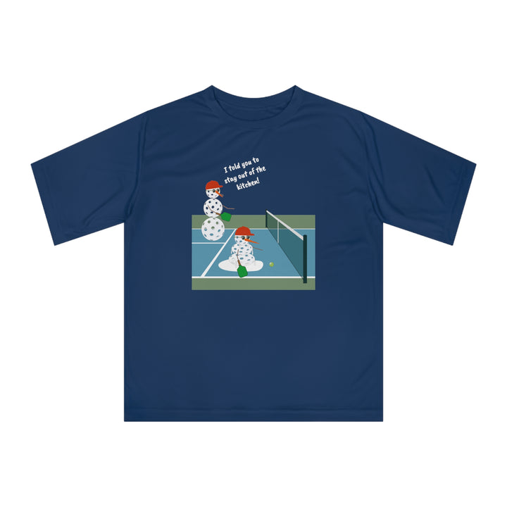 Pickleball Snowmen Unisex Moisture-Wicking T-Shirt-Great Pickleball Stuff