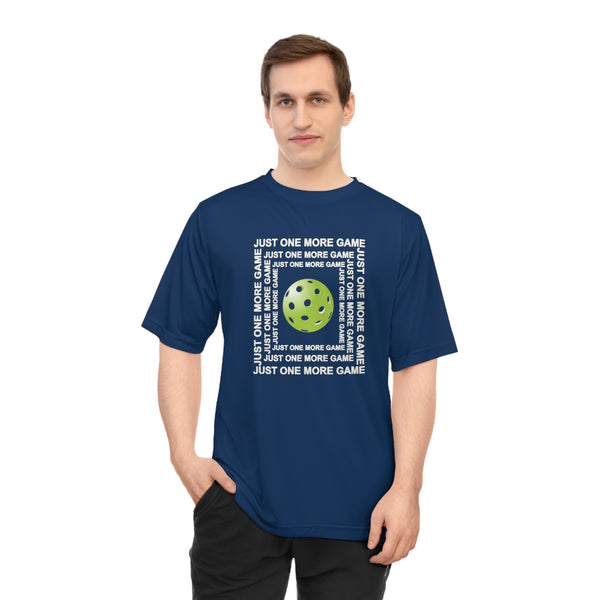 Just One More Game Square Unisex Moisture-Wicking T-Shirt