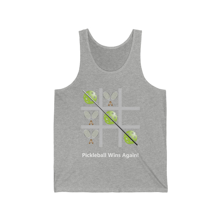 Pickleball Tic Tac Toe Tennis Unisex Cotton Tank - Great Pickleball Stuff