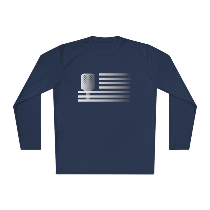 Paddle Flag  Unisex Moisture-Wicking Long Sleeve Tee - Great Pickleball Stuff