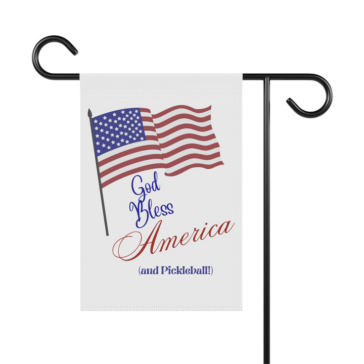 God Bless America and Pickleball Garden & House Banner-Great Pickleball Stuff