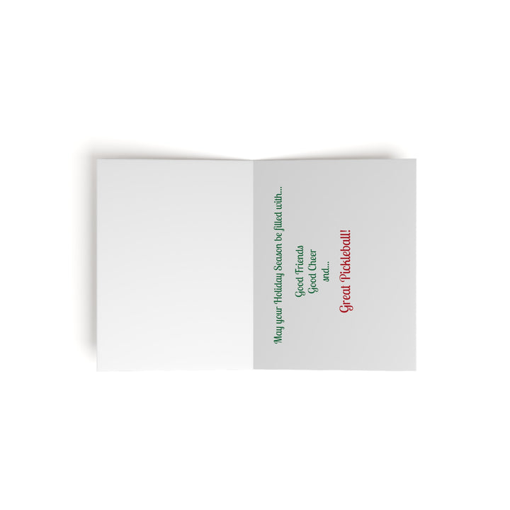 Pickleball Ho-Ho-2 Pickleball Greeting Cards (Folded with Envelopes) - Great Pickleball Stuff