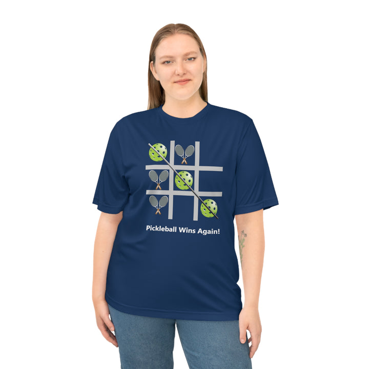 Pickleball Tic Tac Toe Tennis Unisex Moisture-Wicking T-Shirt - Great Pickleball Stuff