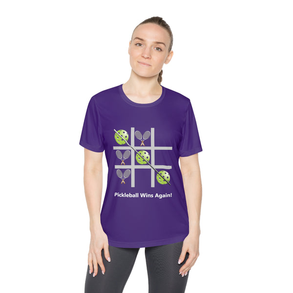 Pickleball Tic Tac Toe Tennis Women's Moisture-Wicking T-Shirt - Great Pickleball Stuff