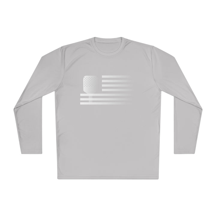 Paddle Flag  Unisex Moisture-Wicking Long Sleeve Tee - Great Pickleball Stuff