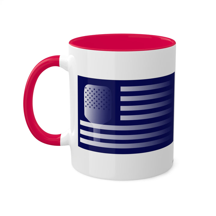 Paddle Flag Coffee Mug-Navy-Great Pickleball Stuff