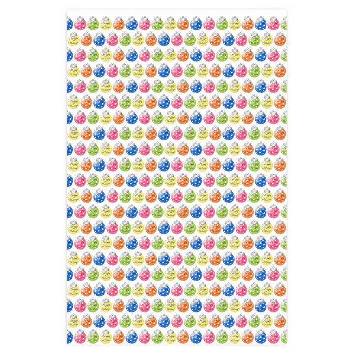 Pickleball Happy Holidays Wrapping Paper - Great Pickleball Stuff