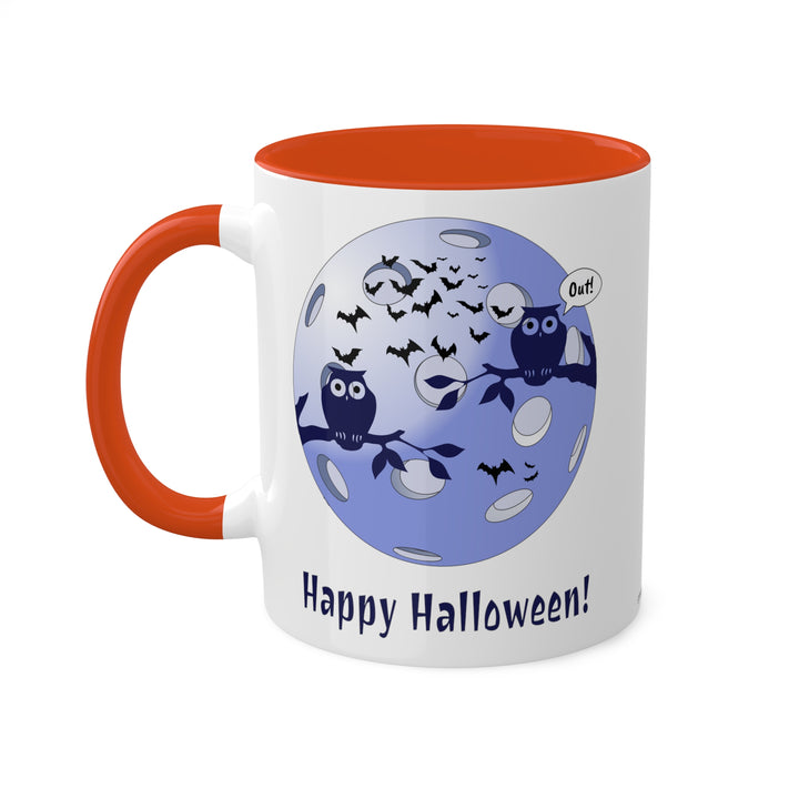 Pickleball Halloween Moon Coffee Mug - Great Pickleball Stuff