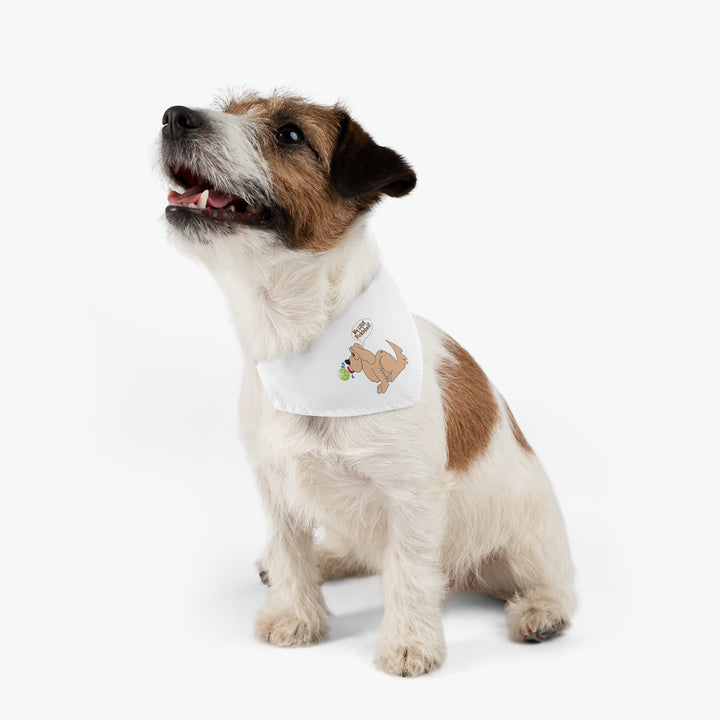 We Love Pickleball Pet Bandana with Collar (White)-Great Pickleball Stuff