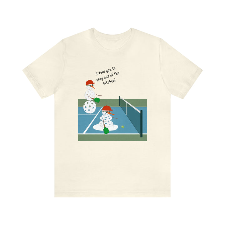 Pickleball Snowmen Unisex T-Shirt-Great Pickleball Stuff