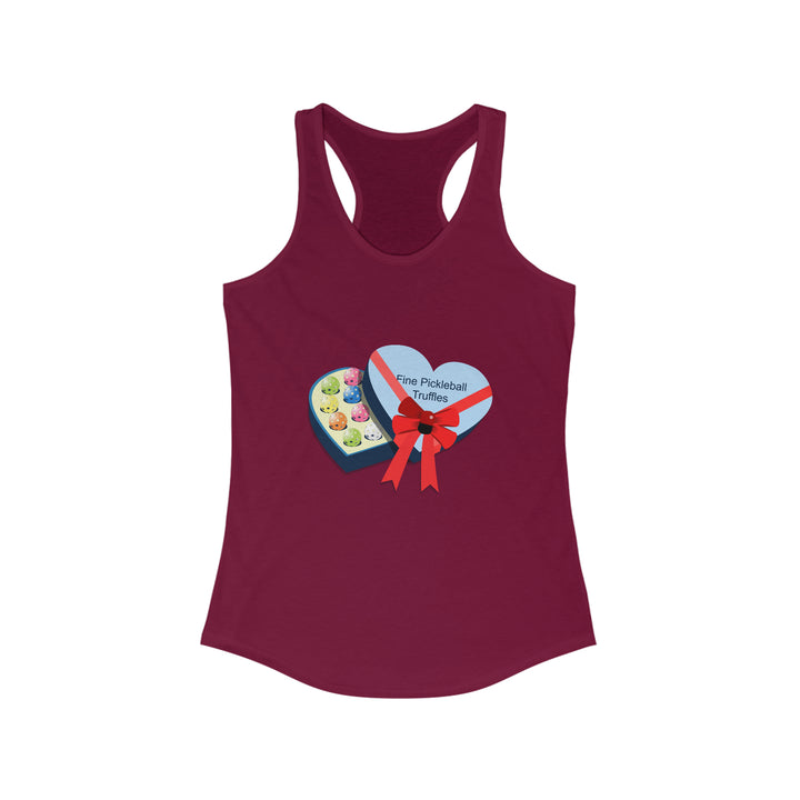 Pickleball Truffles Women's Racerback Tank - Great Pickleball Stuff