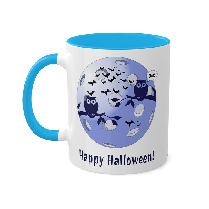 Pickleball Halloween Moon Coffee Mug - Great Pickleball Stuff