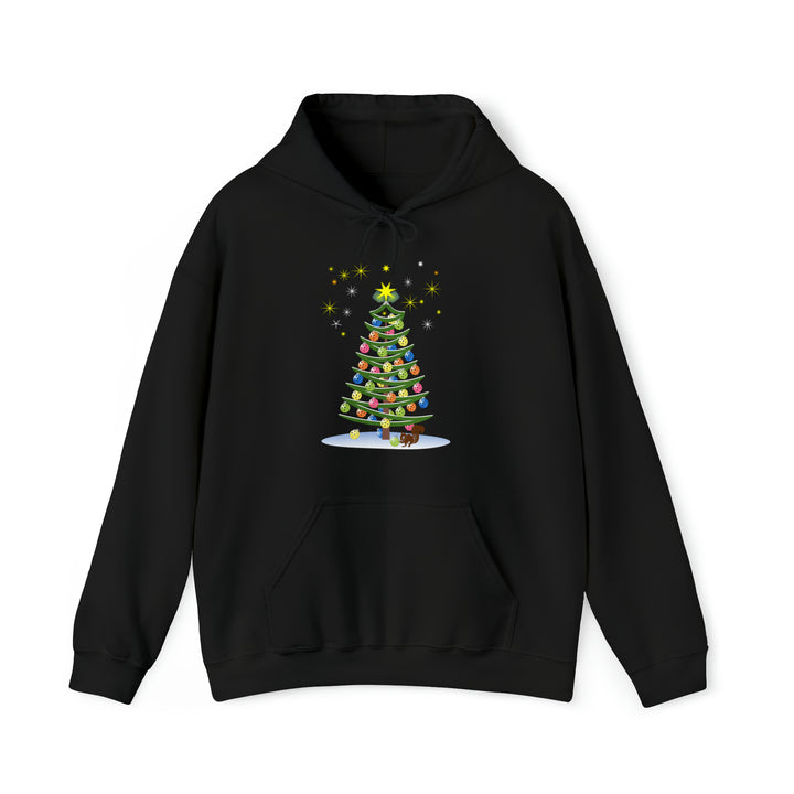 Pickleball Christmas Tree Unisex Hoodie - Great Pickleball Stuff