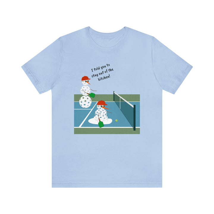 Pickleball Snowmen Unisex T-Shirt-Great Pickleball Stuff