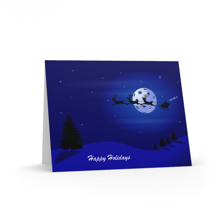 Pickleball Ho-Ho-2 Pickleball Greeting Cards (Folded with Envelopes) - Great Pickleball Stuff