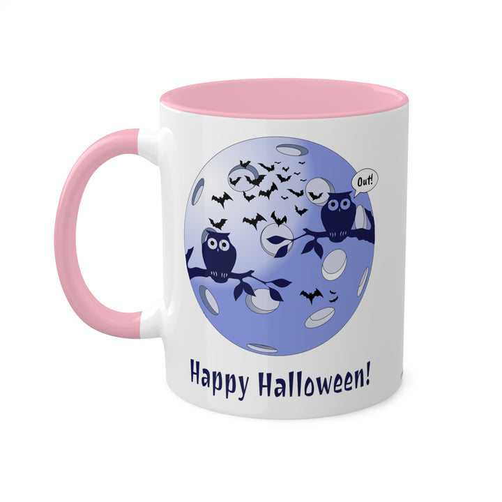 Pickleball Halloween Moon Coffee Mug - Great Pickleball Stuff