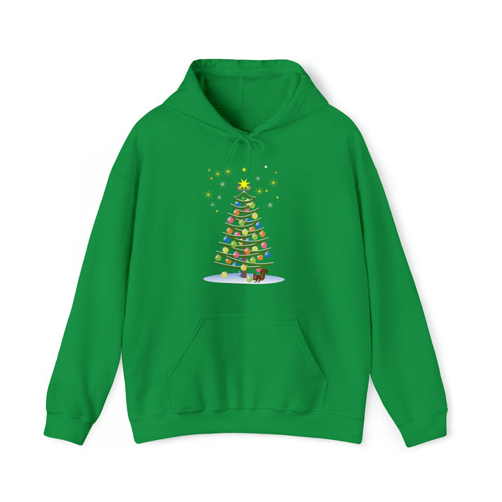 Pickleball Christmas Tree Unisex Hoodie - Great Pickleball Stuff