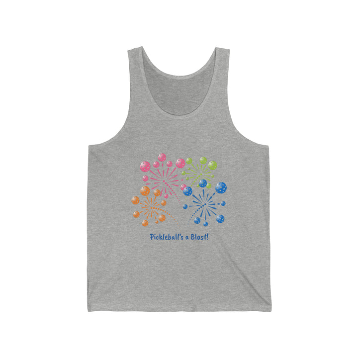 Pickleball's a Blast Unisex Cotton Tank - Great Pickleball Stuff