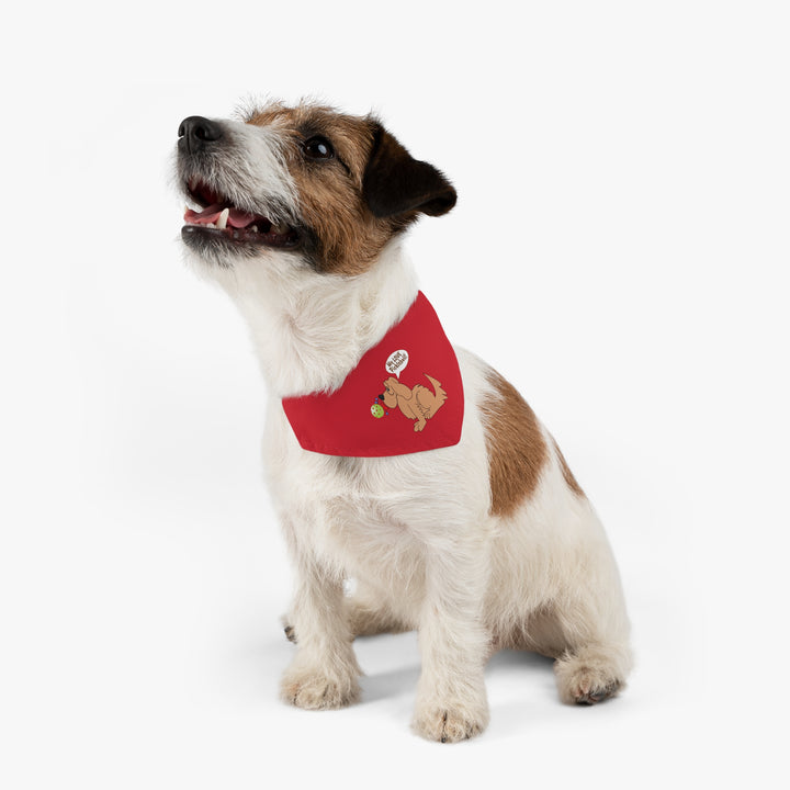 We Love Pickleball Pet Bandana with Collar (Red)-Great Pickleball Stuff