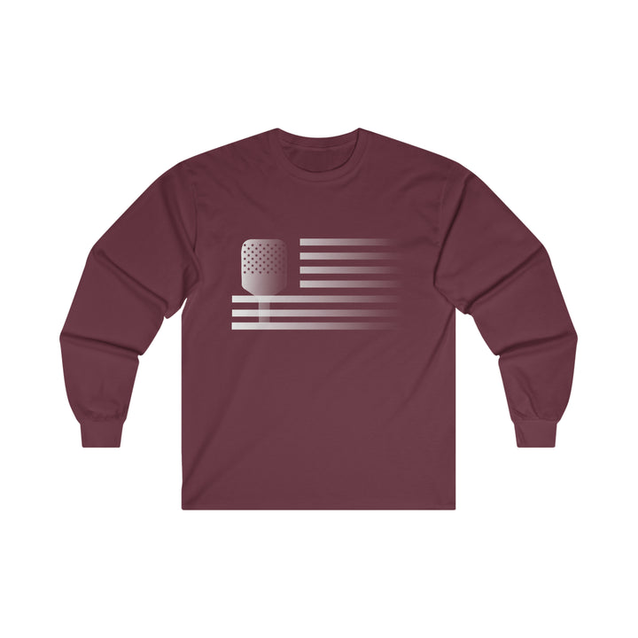 Paddle Flag  Ultra Cotton Long Sleeve Tee - Great Pickleball Stuff