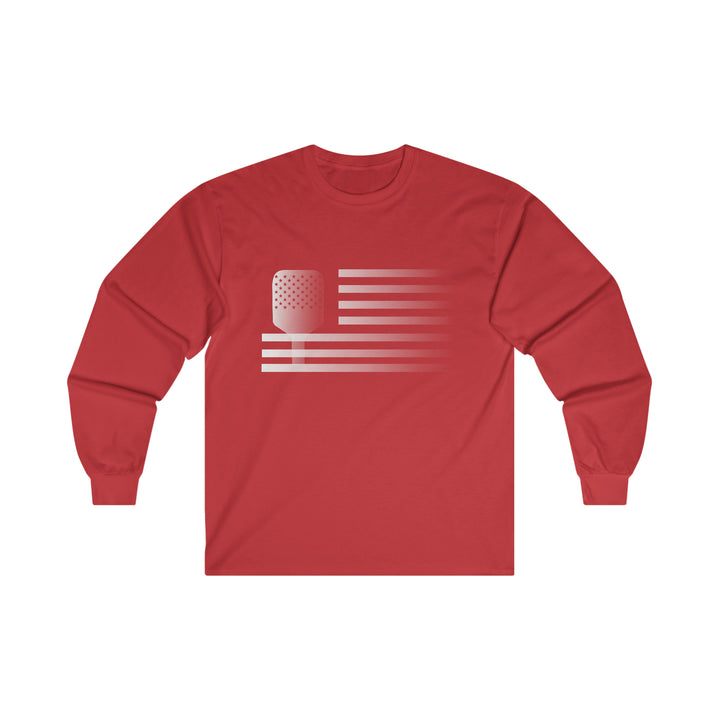 Paddle Flag  Ultra Cotton Long Sleeve Tee - Great Pickleball Stuff