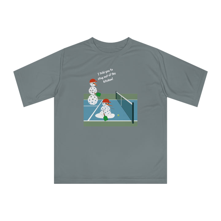 Pickleball Snowmen Unisex Moisture-Wicking T-Shirt-Great Pickleball Stuff