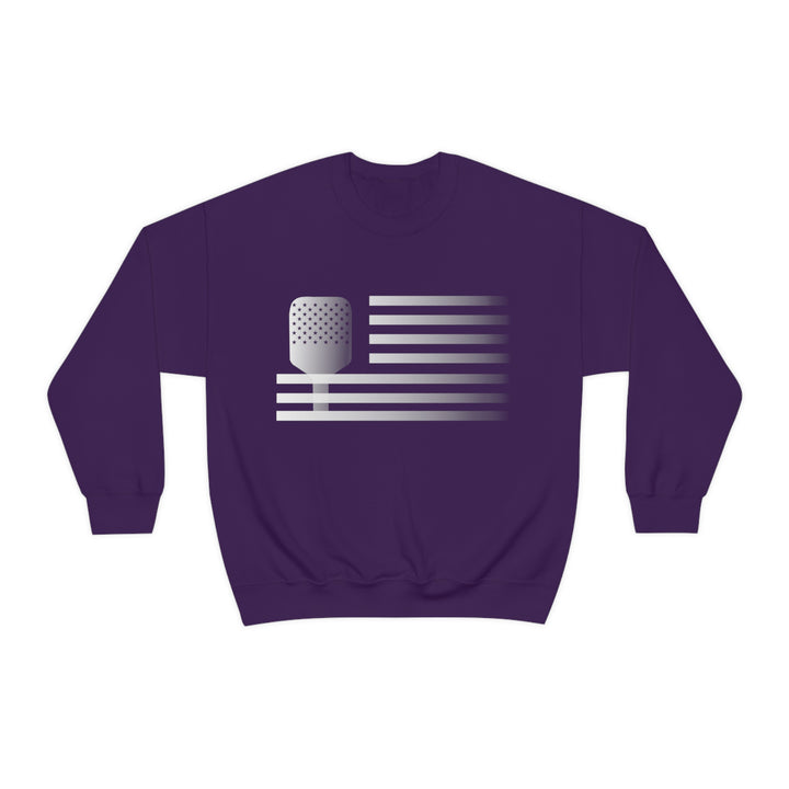 Paddle Flag  Unisex Crewneck Sweatshirt - Great Pickleball Stuff