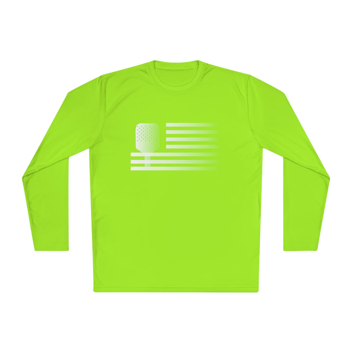 Paddle Flag  Unisex Moisture-Wicking Long Sleeve Tee - Great Pickleball Stuff