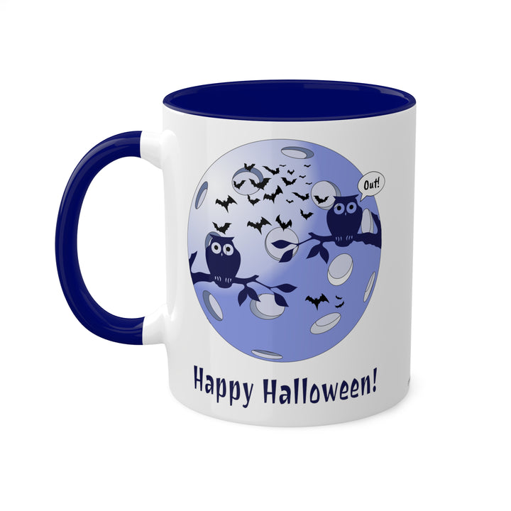 Pickleball Halloween Moon Coffee Mug - Great Pickleball Stuff