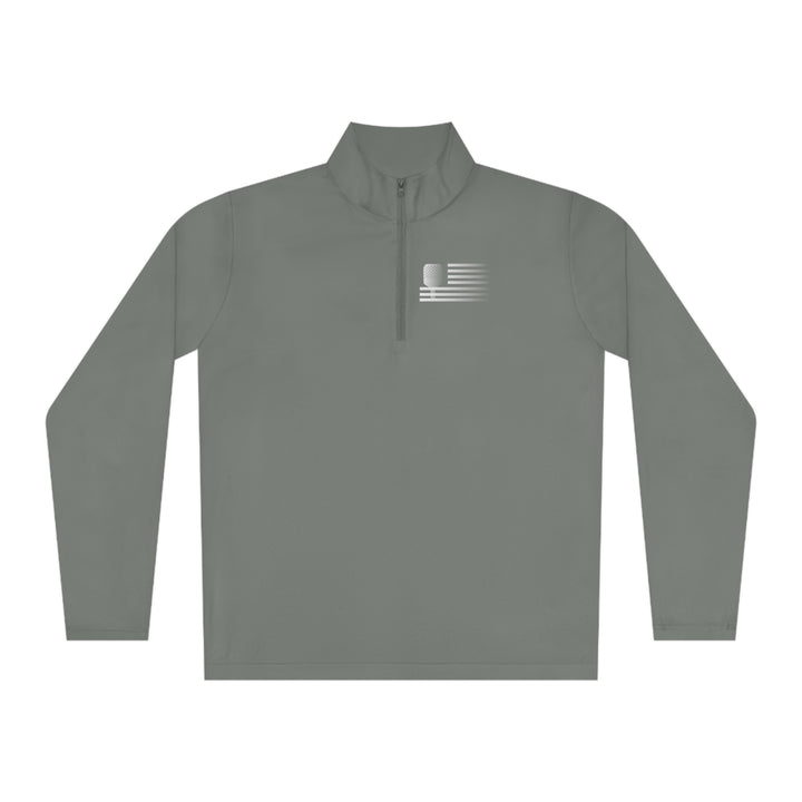 Paddle Flag  Unisex Moisture-Wicking Quarter-Zip Pullover - Great Pickleball Stuff