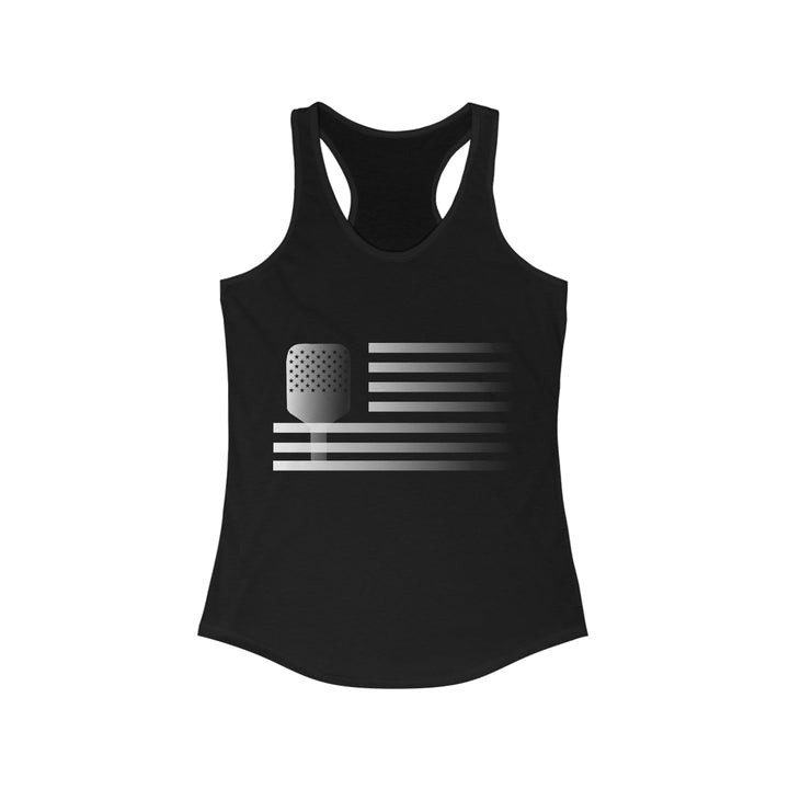 Paddle Flag Women's Racerback Tank - Great Pickleball Stuff