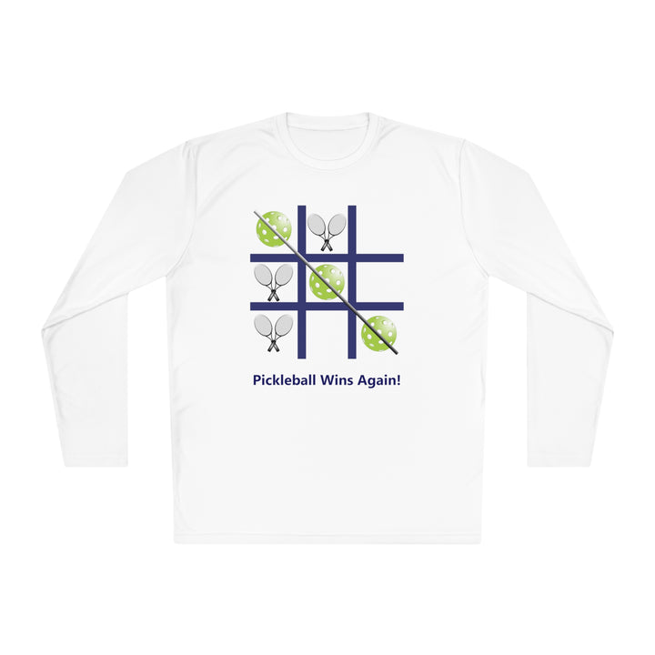 Pickleball Tic Tac Toe Tennis Unisex Moisture-Wicking Long Sleeve Tee - Great Pickleball Stuff