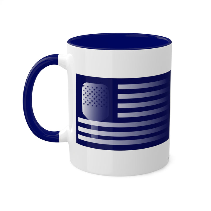 Paddle Flag Coffee Mug-Navy-Great Pickleball Stuff