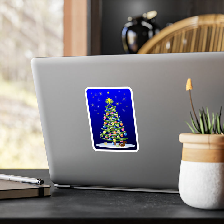 Pickleball Christmas Tree Decal - Great Pickleball Stuff