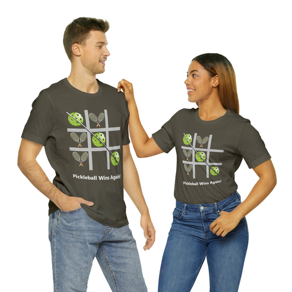 Pickleball Tic Tac Toe Tennis Unisex T-Shirt - Great Pickleball Stuff