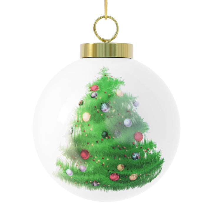 Pickleball Helix Tree Ball Ornament - Great Pickleball Stuff