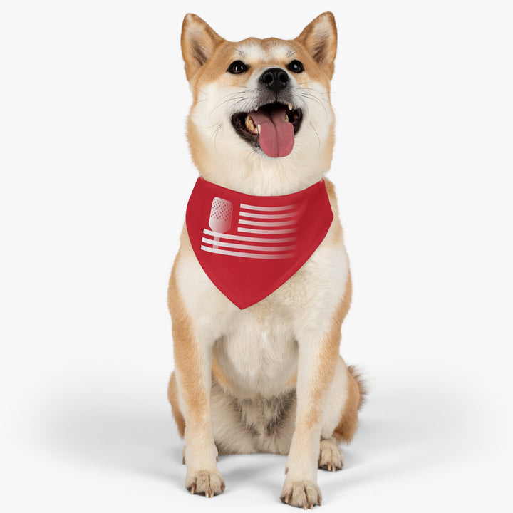 Paddle Flag Pet Bandana with Collar - Great Pickleball Stuff