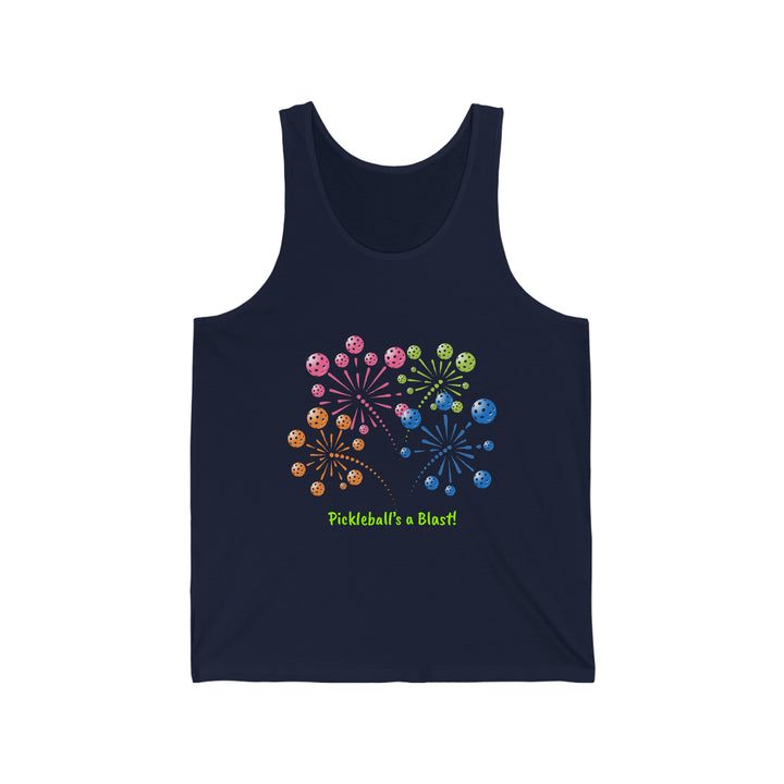 Pickleball's a Blast Unisex Cotton Tank - Great Pickleball Stuff