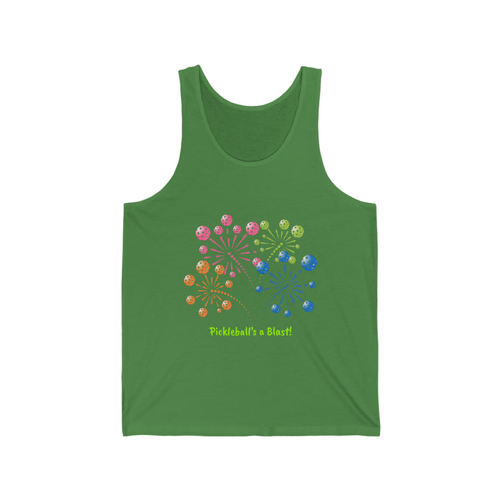 Pickleball's a Blast Unisex Cotton Tank - Great Pickleball Stuff