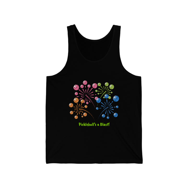 Pickleball's a Blast Unisex Cotton Tank - Great Pickleball Stuff